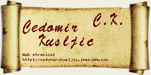 Čedomir Kušljić vizit kartica